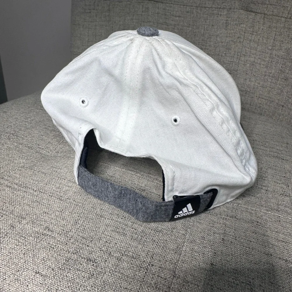 Cadillac Adidas Golf‎ Hat Cap White Charcoal Adjustable One Size Fits Most